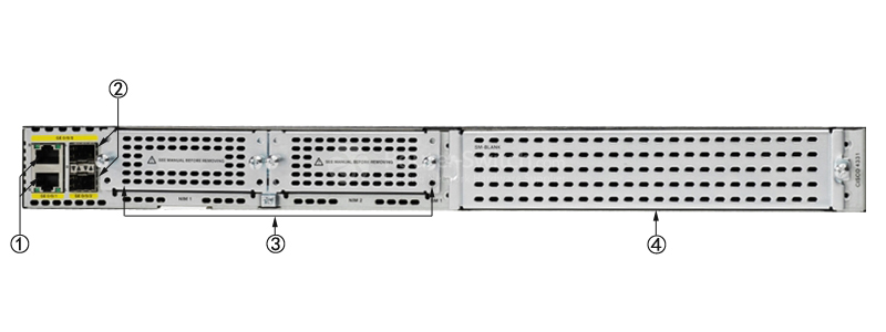 Cisco ISR4331/K9 Back Panel