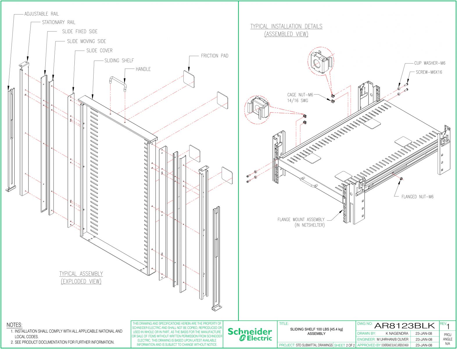 ban-ve-Khay-truot-Sliding-Shelf -AR8123BLK