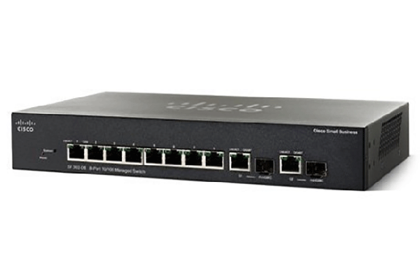 Cisco SF302-08 8-Port 10 100 Managed Switch with Gigabit Uplinks SRW208G-K9