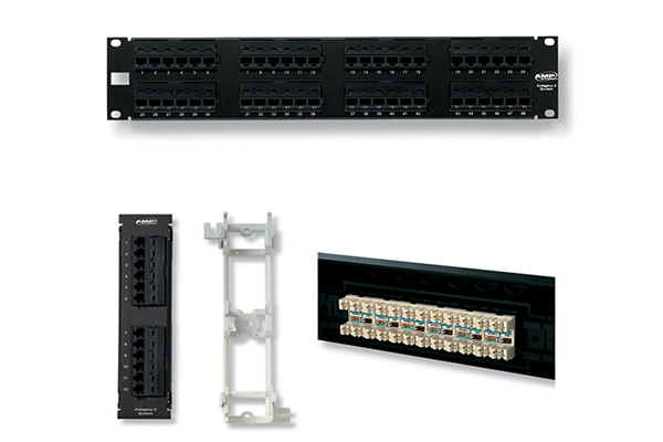 AMP Category 5e Patch Panel, Unshielded, 24-Port, 110Connect 1-406330-1
