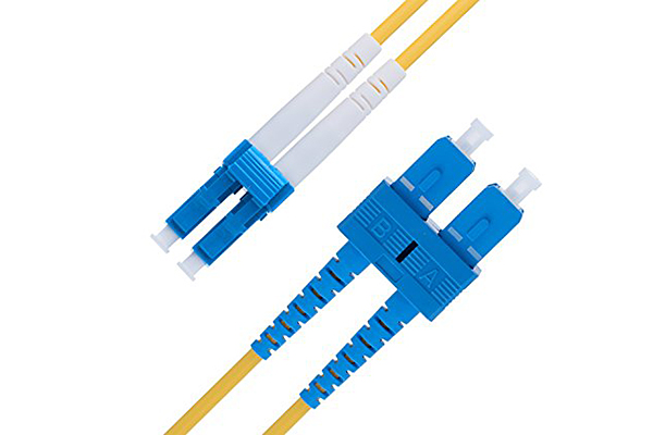AMP Fiber Optic Cable Assembly, Duplex LC to Duplex SC, OM3, 3m 2105031-3