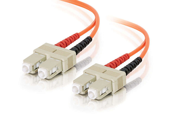 AMP Fiber Optic Cable Assembly, Duplex SC, OS2, 3m 2105052-3