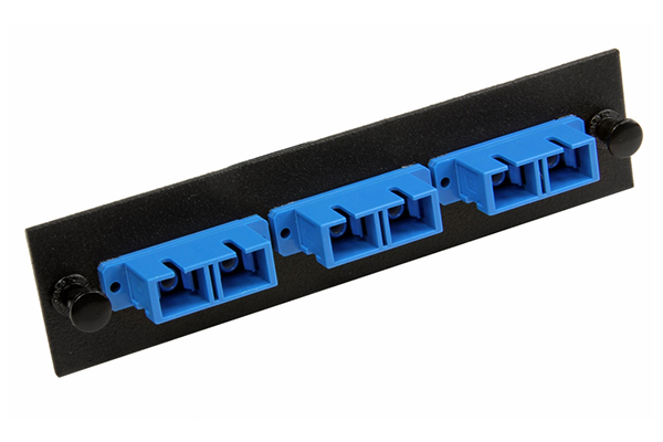 AMP Fiber Optic Snap-In Adapter Plate, Duplex SC, 6-Fiber, SM 559558-2