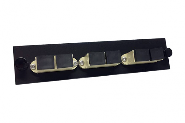 AMP Fiber Optic Snap-In Adapter Plate, Duplex SC, XG 50/125 6-Fiber, MM 559558-6