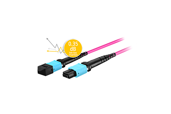 MPOptimate female - MPOptimate female Patch Cord, OM3 XG 10 Gbps, Straight Y-2160135-X